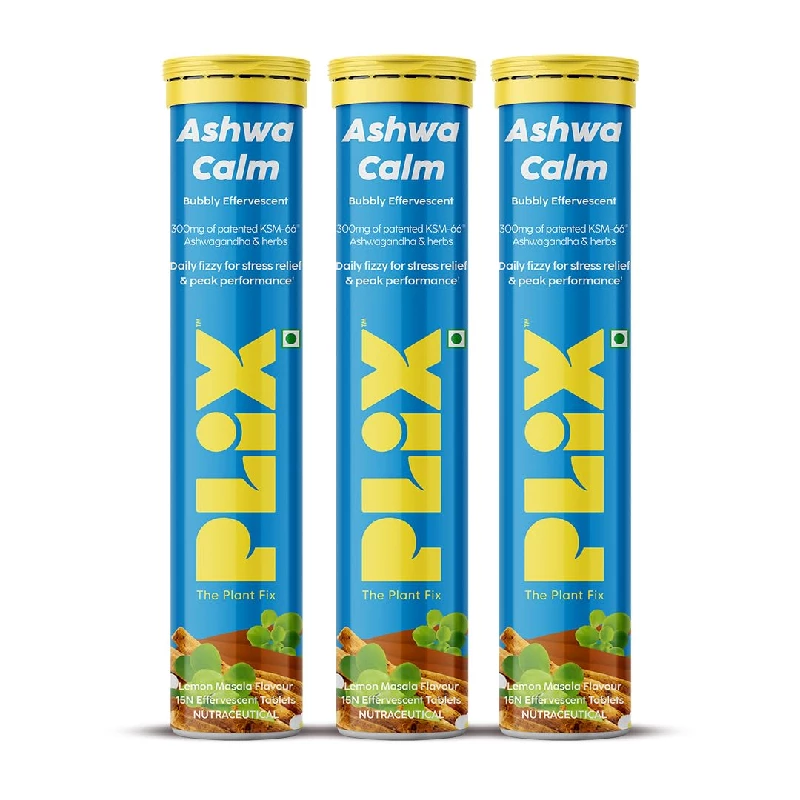 Plix The Plant Fix Ksm 66 Ashwagandha Gold Standard Effervescent