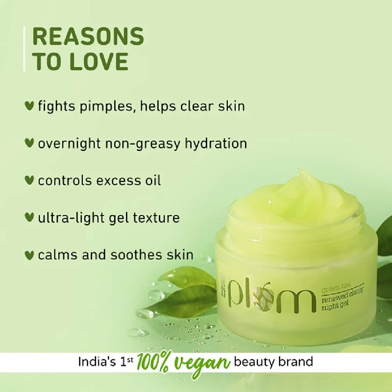 Plum Green Tea Renewed Clarity Night Gel - Image 8