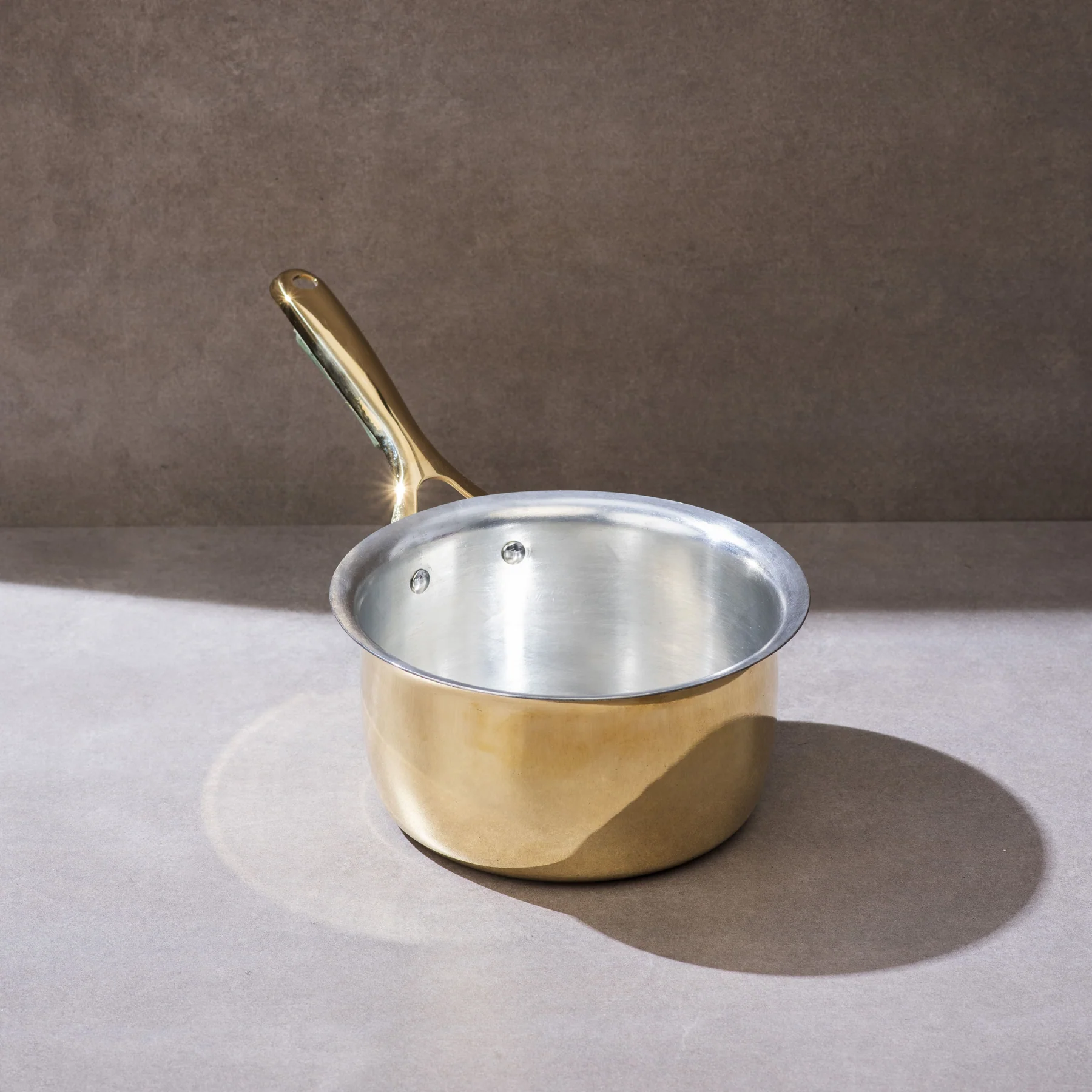 Brass Saucepan with Insulated Handle - Image 5