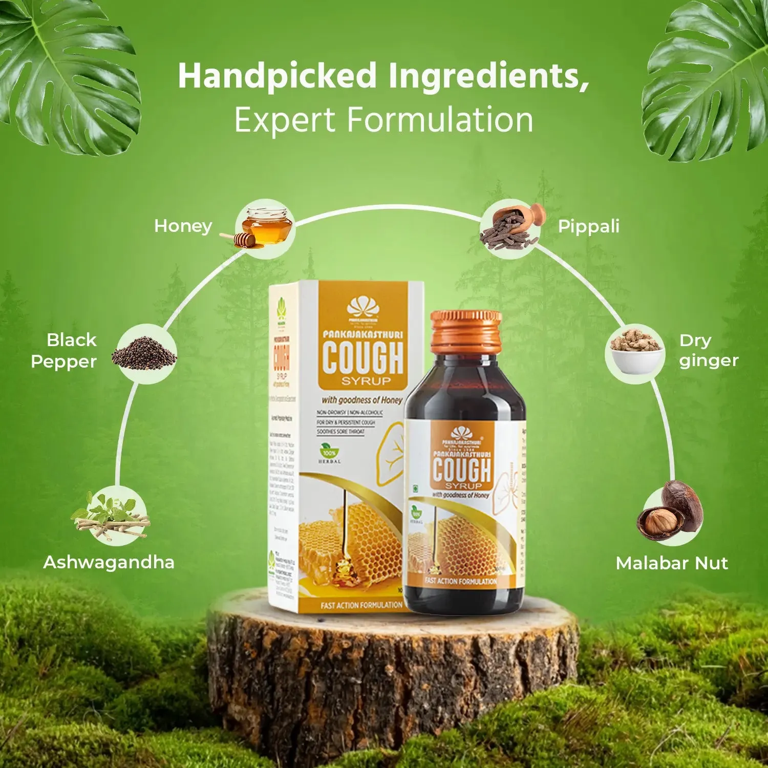 Pankajakasthuri Cough Syrup Honey - Image 4