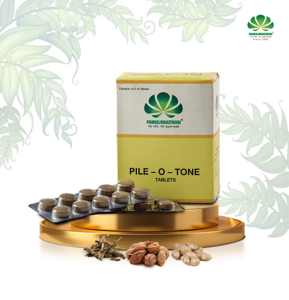 Pankajakasthuri Pile O Tone Tablets