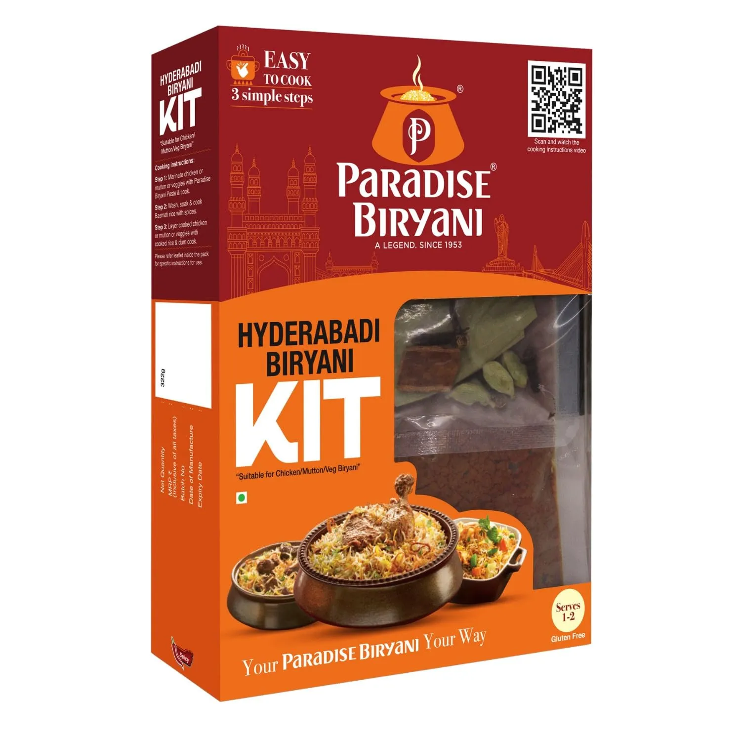 Paradise Biryani Hyderabadi Biryani Kit