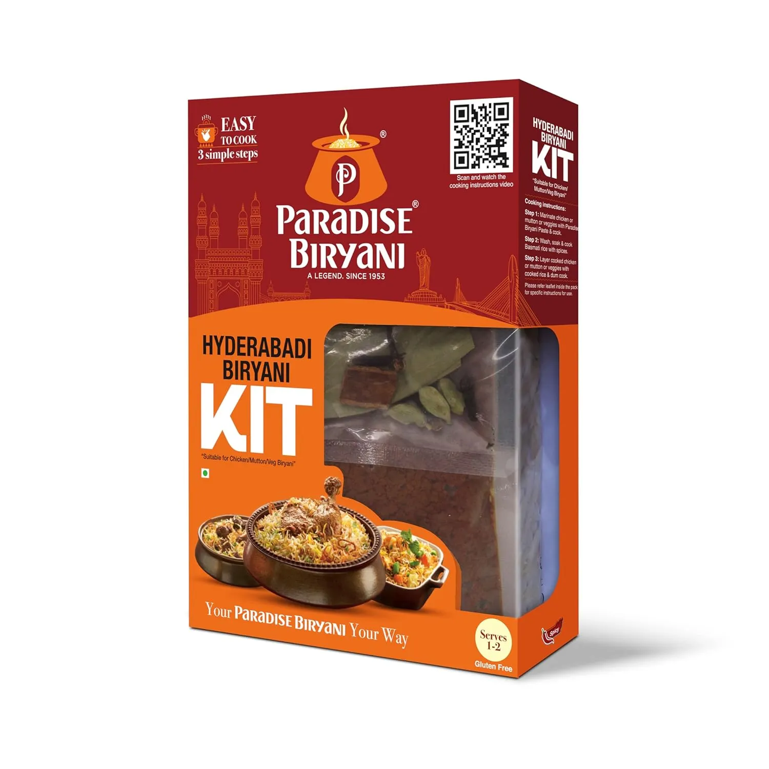Paradise Biryani Hyderabadi Biryani Kit - Image 2