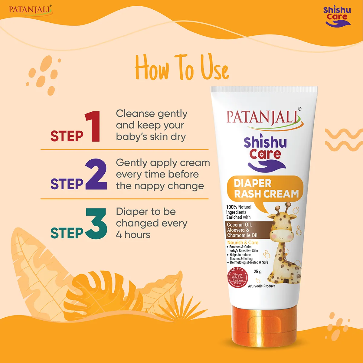 Patanjali Shishu Care Diapper Rash Cream - Image 6