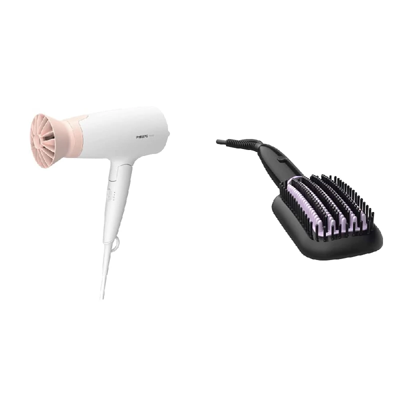 Philips Hair Dryer Bhd308 30 1600watts And Philips Heated Hair Straightening Brush Black Bhh880 10