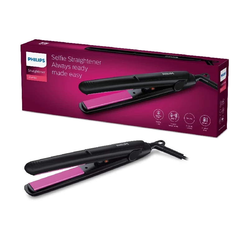 Philips Hair Dryer-Purple BHD318-00 1600 Watts & HP8302 Selfie Straightener Black - Image 4