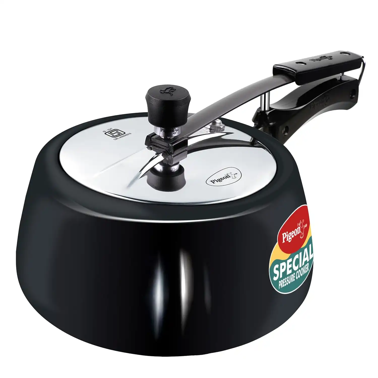 Pigeon by Stovekraft Special Plus Hard Anodised Inner Lid Induction Base Pressure Cooker (Black).