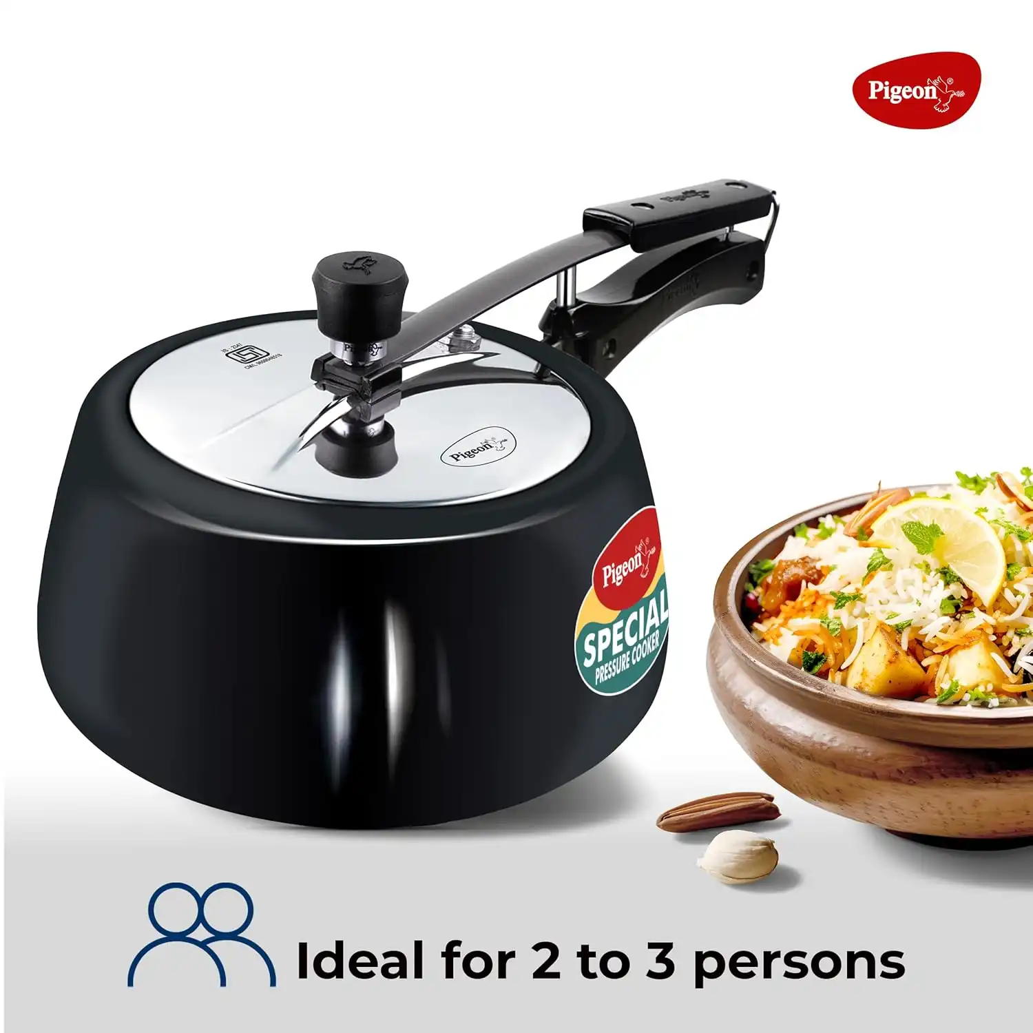 Pigeon by Stovekraft Special Plus Hard Anodised Inner Lid Induction Base Pressure Cooker (Black). - Image 2