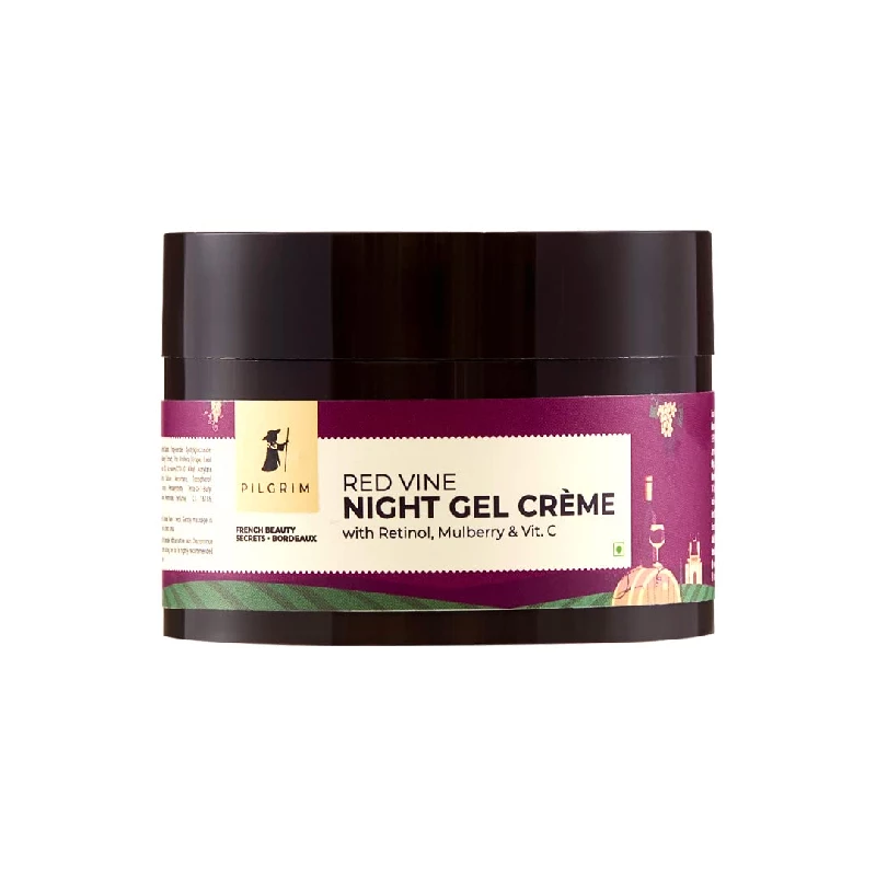 Pilgrim French Red Vine Anti Aging with Retinol, Mulberry & Vitamin C Night Cream Pilgrim French Red Vine Anti Aging with Retinol, Mulberry & Vitamin C Night Cream-Pack Size-50 g