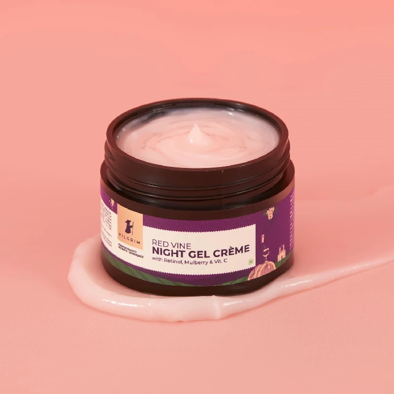 Pilgrim French Red Vine Anti Aging with Retinol, Mulberry & Vitamin C Night Cream - Image 2