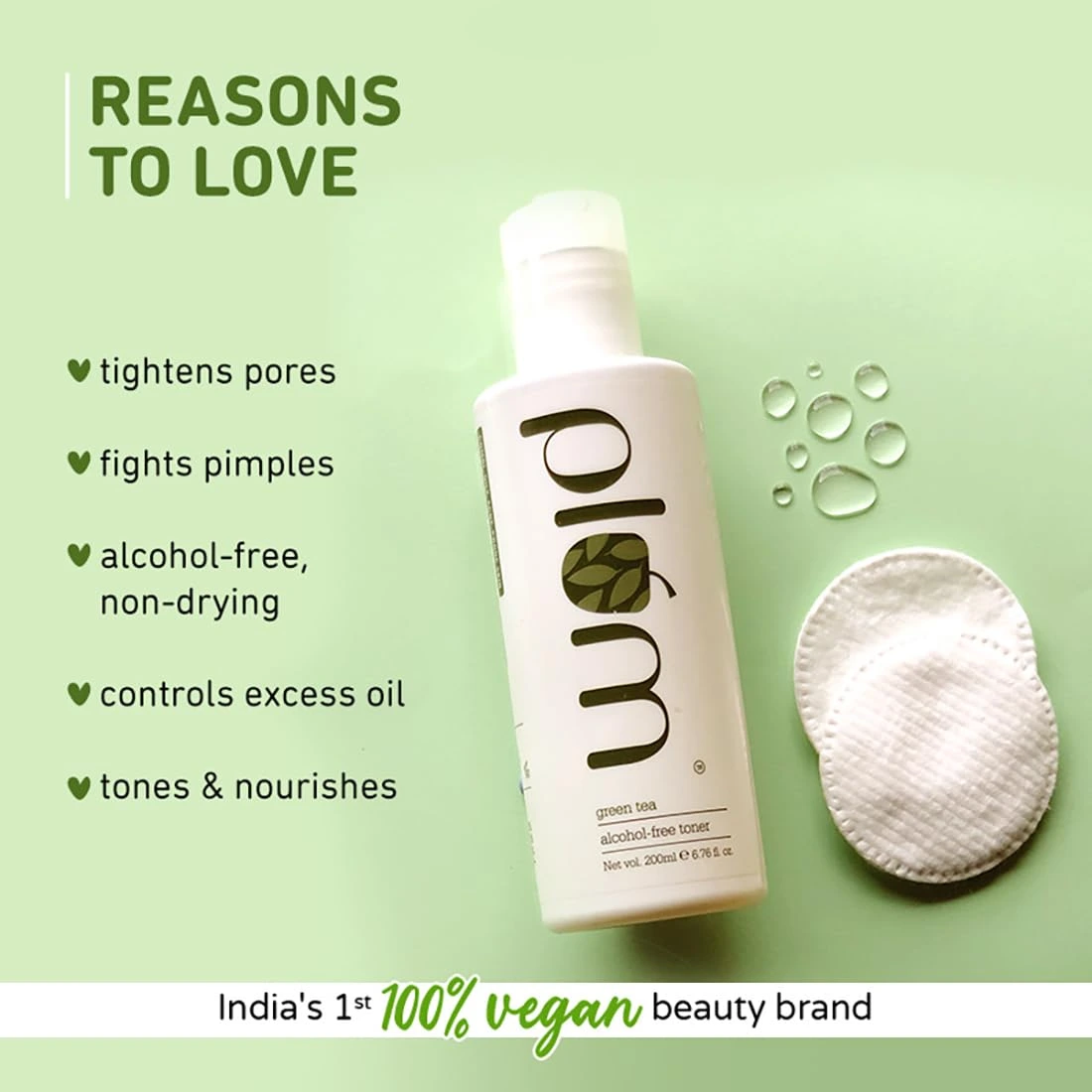 Plum Green Tea Alcohol-Free Face Toner - Image 2