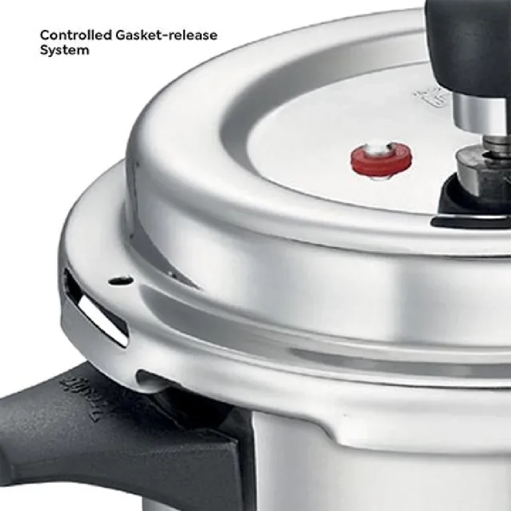 Prestige Deluxe Alpha Svachh Stainless Steel Spillage Control Pressure Cooker - Silver - Image 14