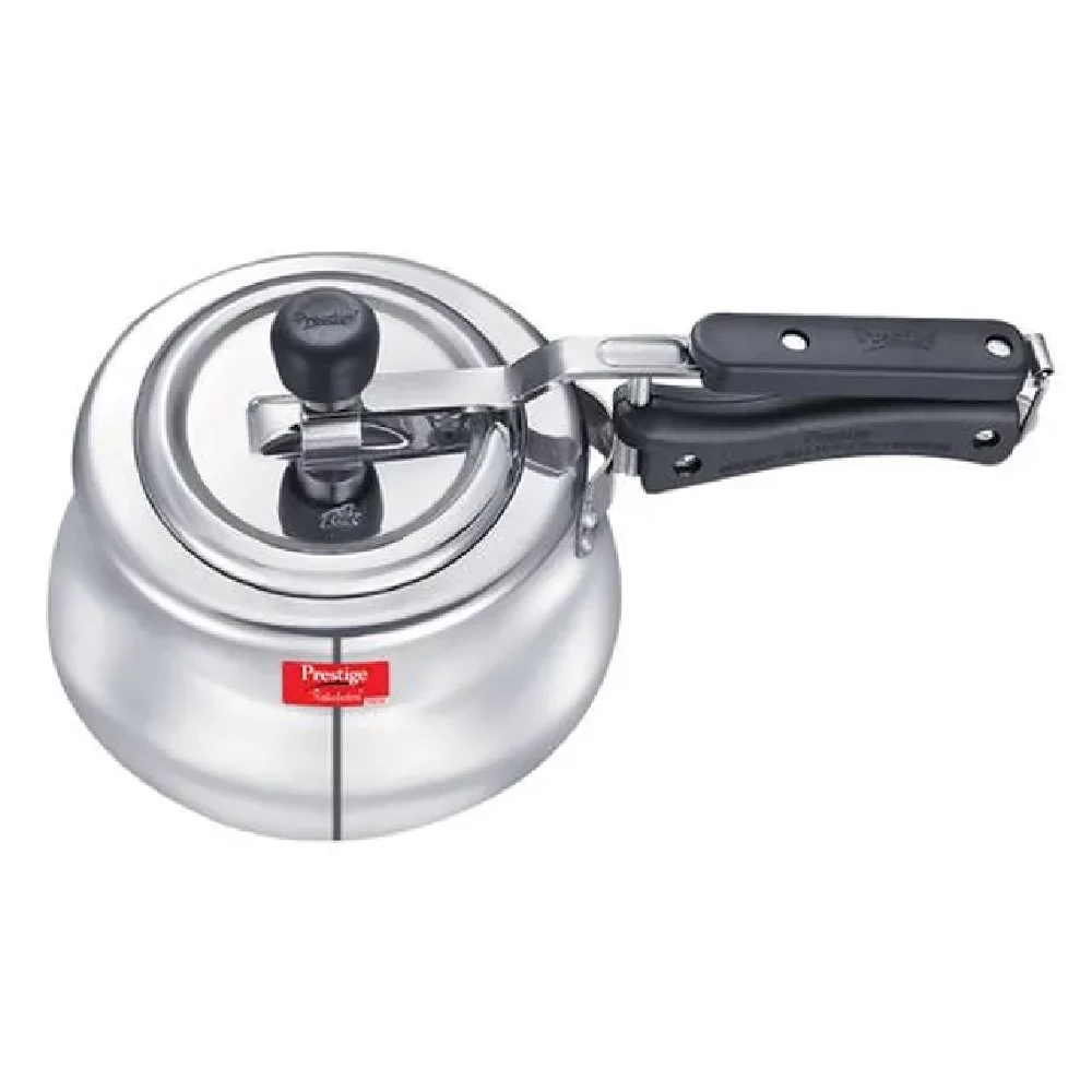Prestige Nakshatra Plus Svachh Aluminium Spillage Control Handi Pressure Cooker - Silver