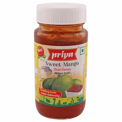 PRIYA Sweet Mango Chutney Without Garlic