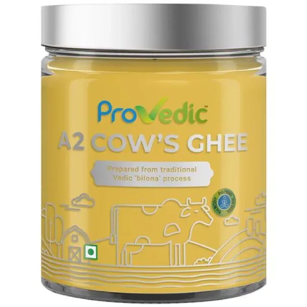 ProVedic A2 Gir Cow's Ghee - Prepared From Bilona Process, Improves Digestion - Image 1