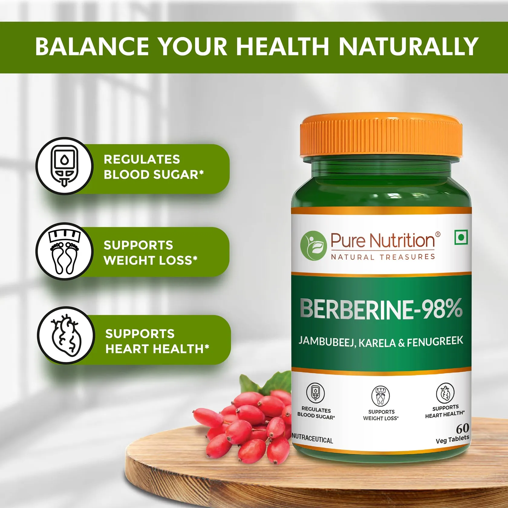 Pure Nutrition Berberine 98% - Image 2