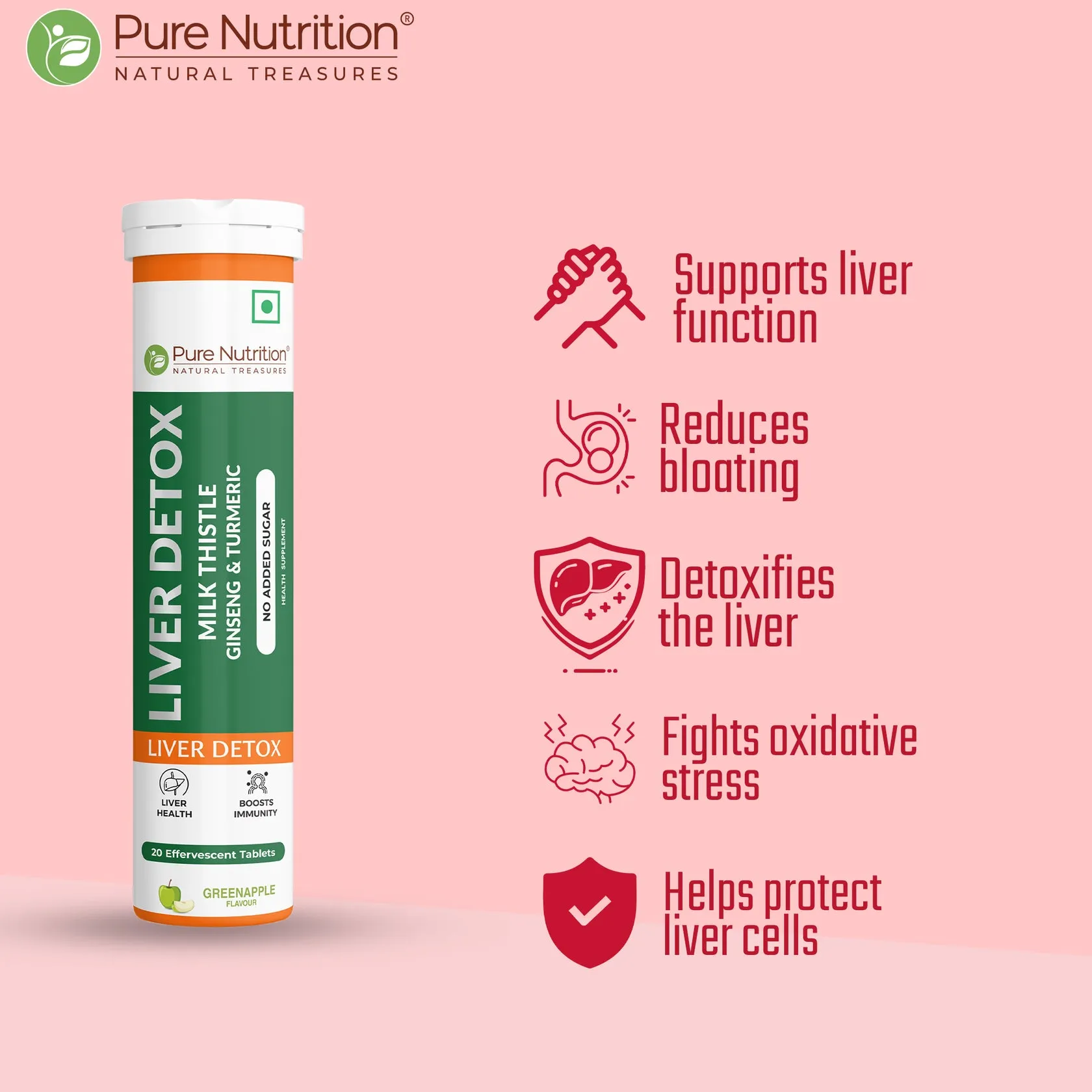 Pure Nutrition Liver Detox Effervescent Tablets - Image 3