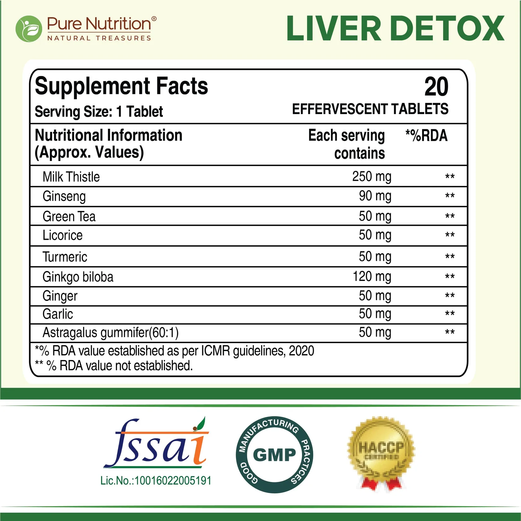 Pure Nutrition Liver Detox Effervescent Tablets - Image 4