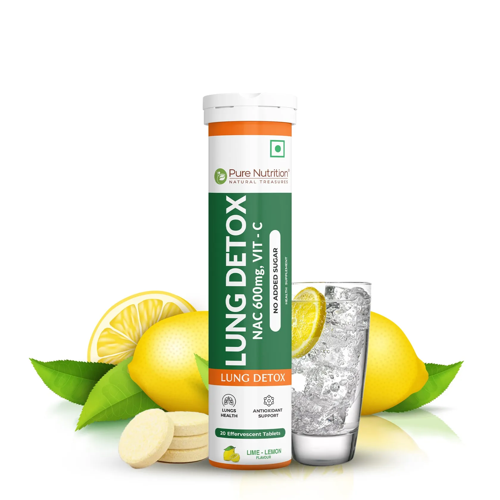 Pure Nutrition Lung Detox Effervescent Tablets