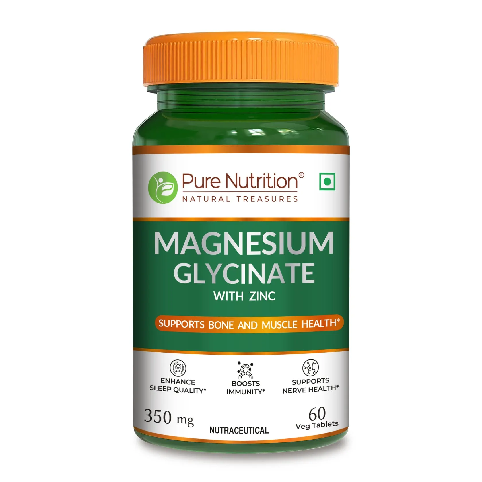 Pure Nutrition Magnesium Glycinate With Zinc