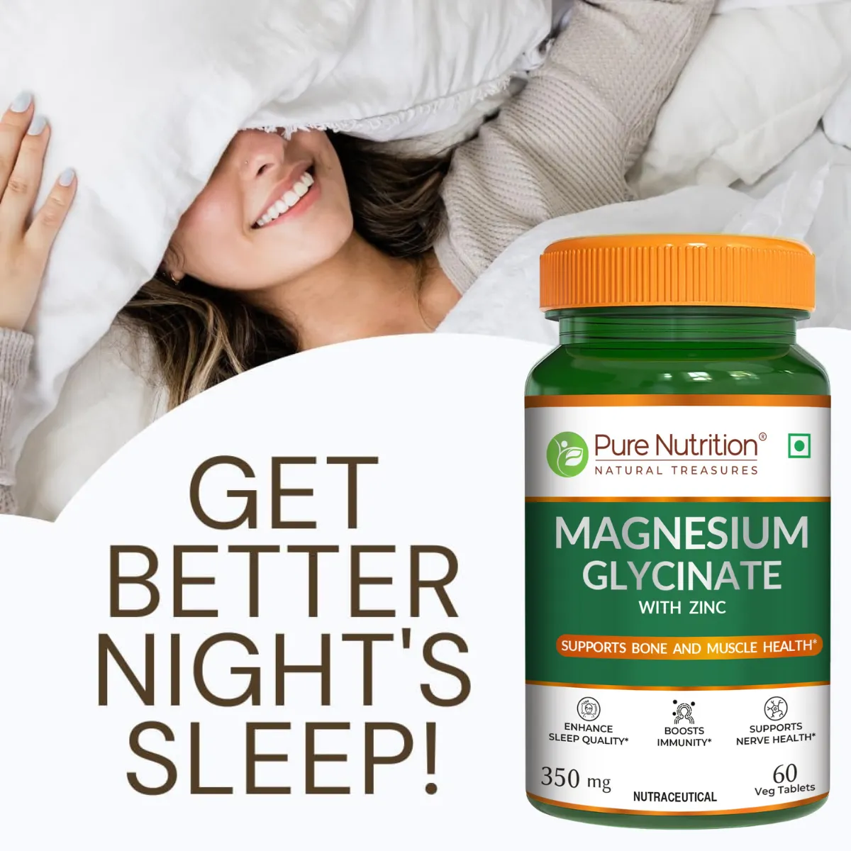 Pure Nutrition Magnesium Glycinate With Zinc - Image 2