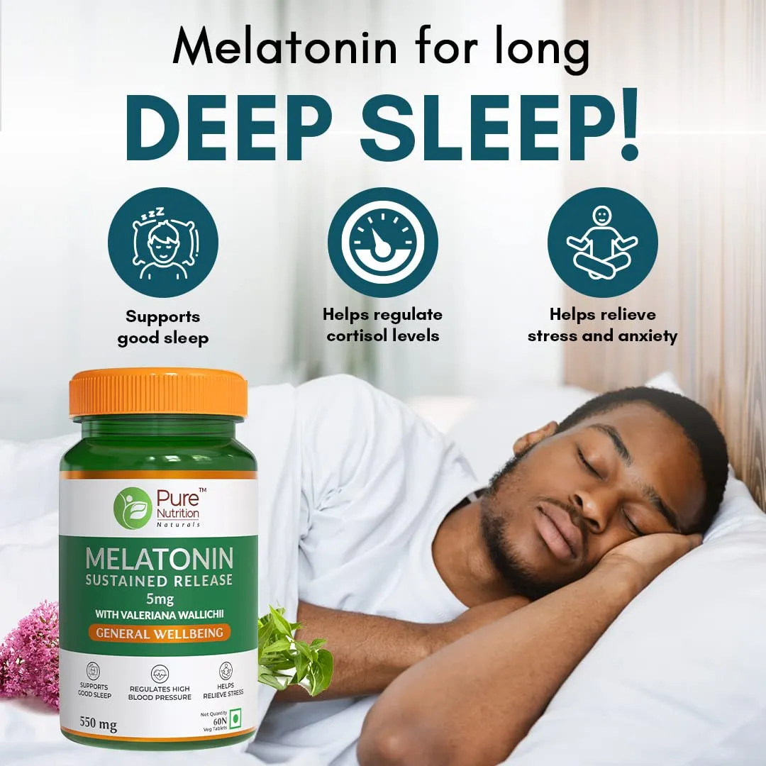 Pure Nutrition Melatonin 5mg Tablets - Image 3