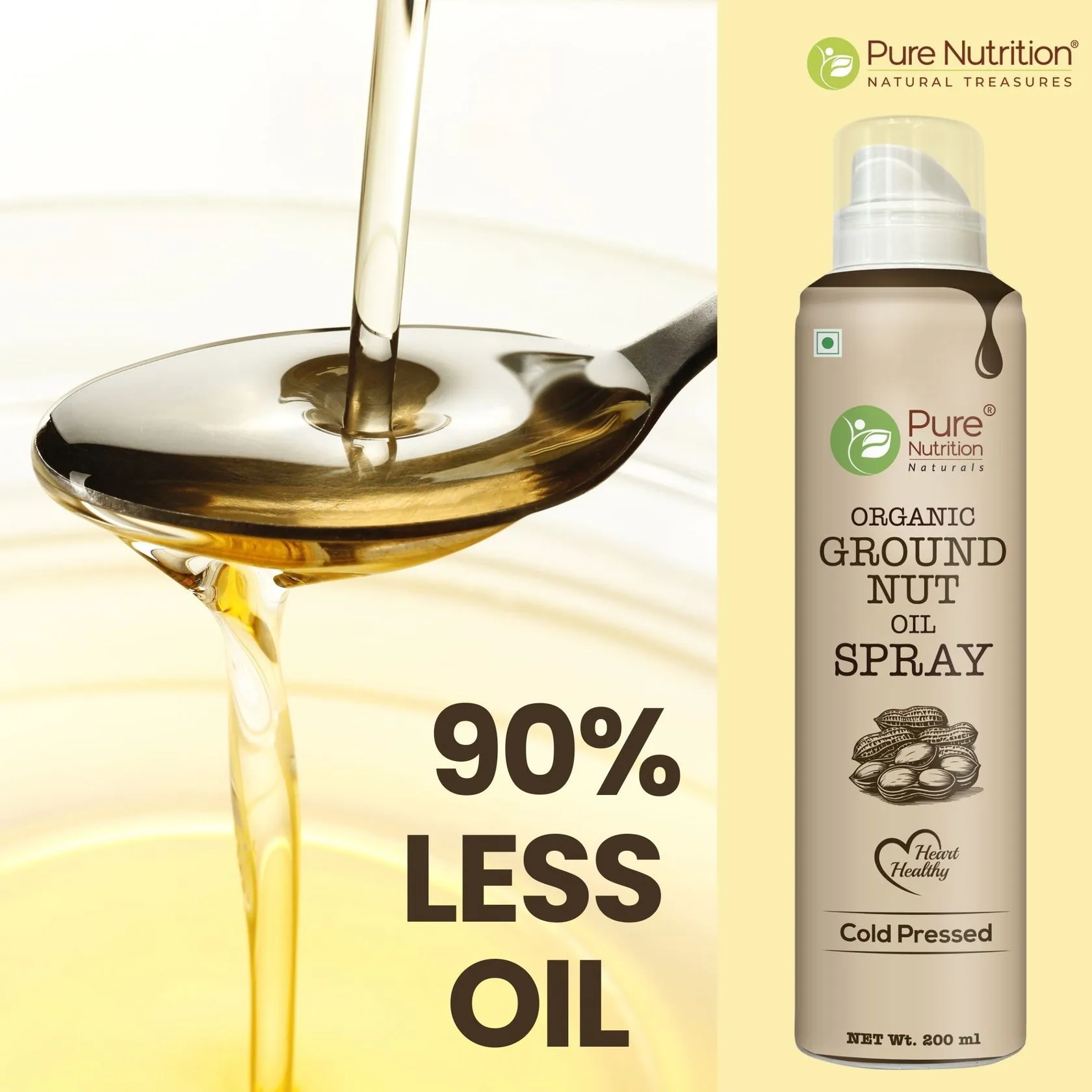 Pure Nutrition Organic Groundnut Oil Spray - Image 3