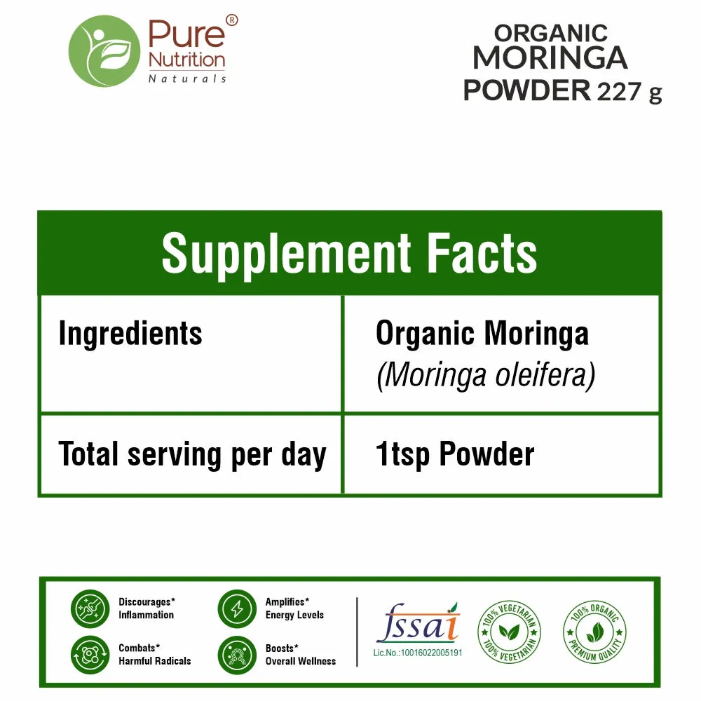 Pure Nutrition Organic Moringa Powder - Image 2