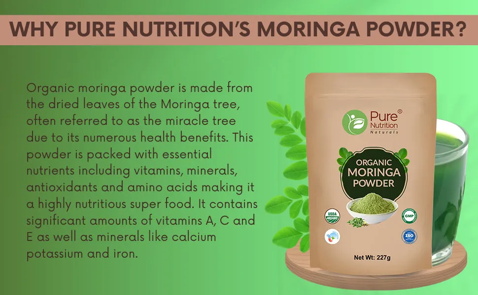 Pure Nutrition Organic Moringa Powder - Image 4