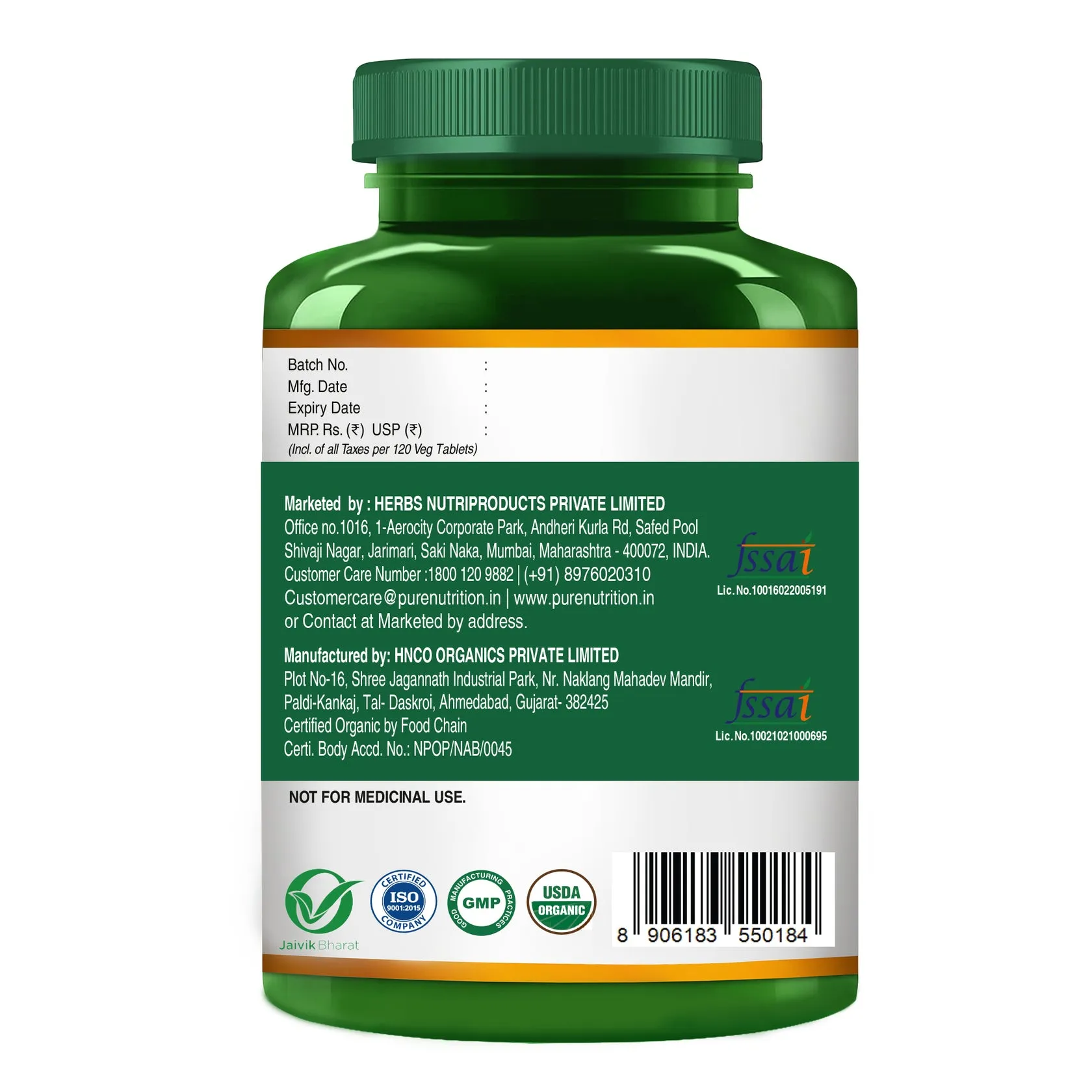 Pure Nutrition Organic Moringa Tablets - Image 5