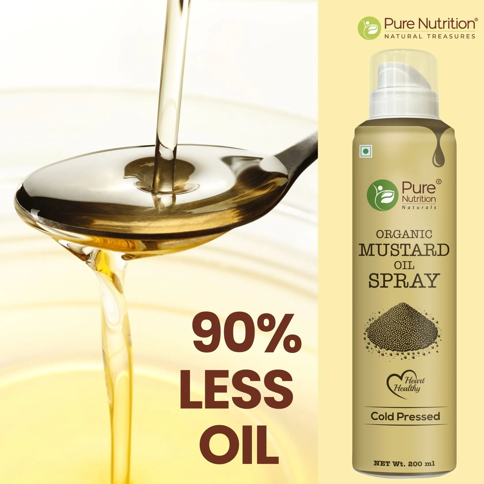 Pure Nutrition Organic Mustard Oil Spray - Image 3