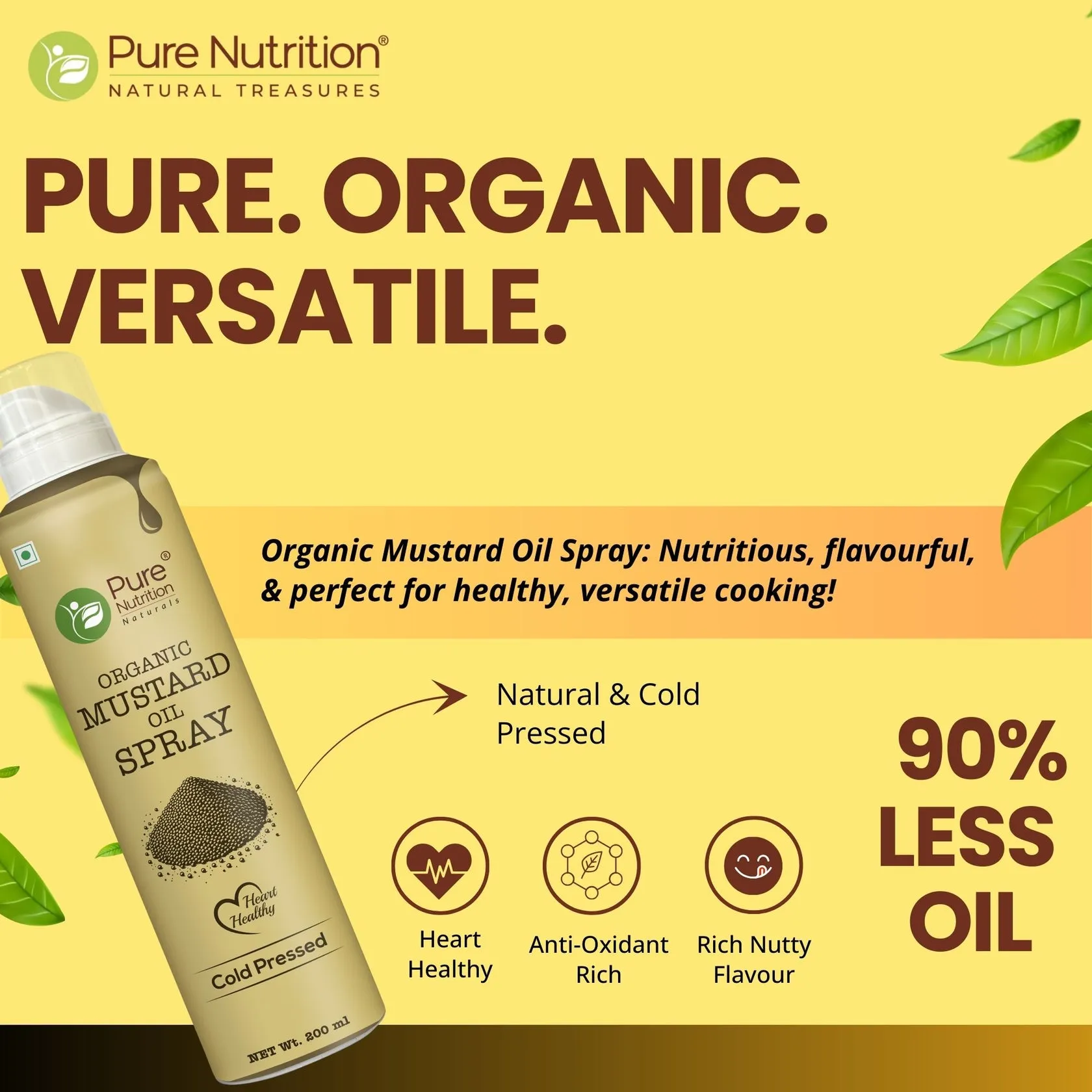 Pure Nutrition Organic Mustard Oil Spray - Image 6
