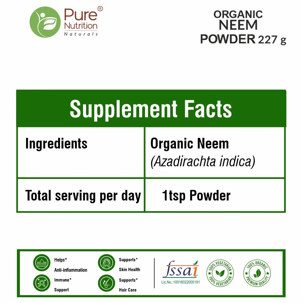 Pure Nutrition Organic Neem Powder - Image 2