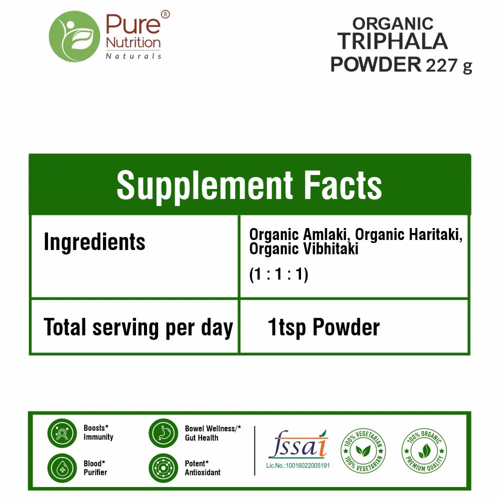 Pure Nutrition Organic Triphala Powder - Image 2