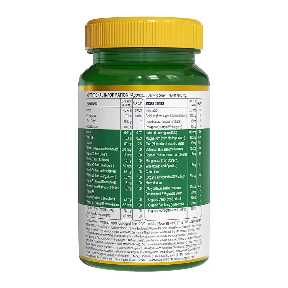 Pure Nutrition Organic Whole Food Multivitamin - Image 2