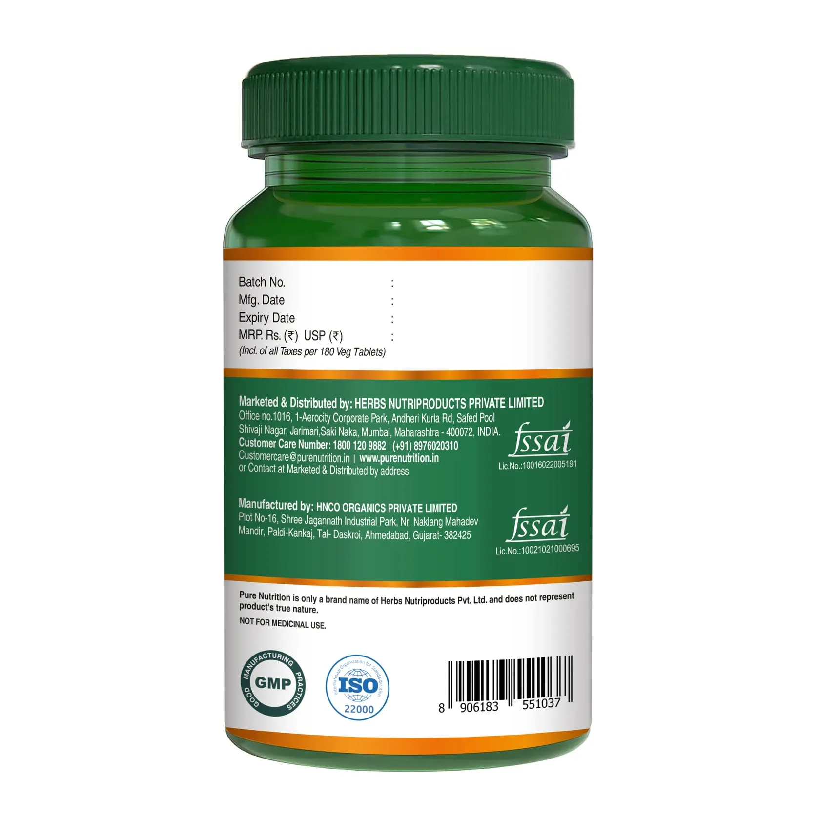Pure Nutrition Spirulina Vegetarian Tablets - Image 4