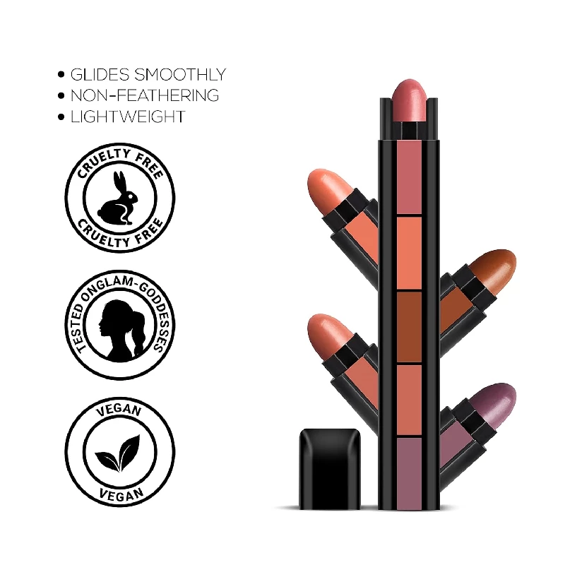 Renee Fab 5 Nude 5 in 1 Lipstick - Image 5