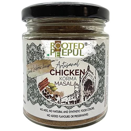 Rooted Peepul Artisanal Chicken Korma Masala - Enhances Flavour & Aroma 75 g