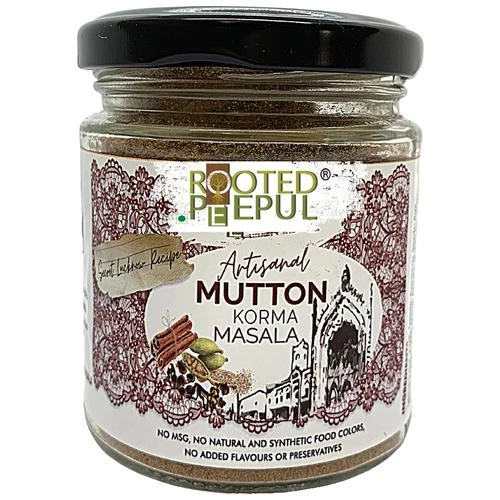 Rooted Peepul Artisanal Mutton Korma Masala - Enhances Flavour & Aroma 75 g