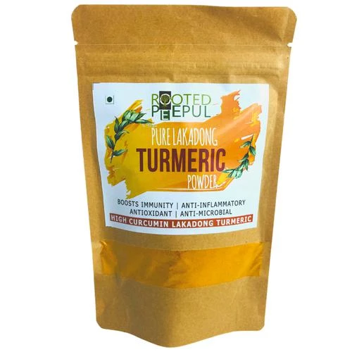 Rooted Peepul Pure Lakadong Turmeric Rooted Peepul Pure Lakadong Turmeric--100 g kraft paper Pouch