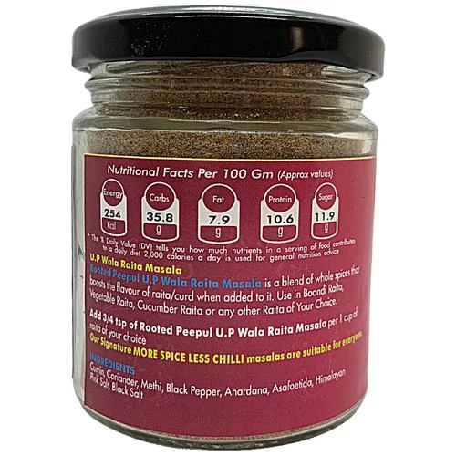 Rooted Peepul U.P. Wala Raita Masala - No Added Flavours & Preservatives - Image 2