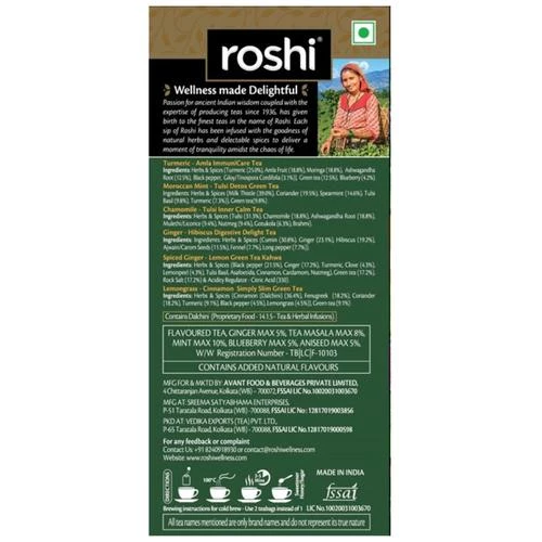 Roshi Assorted Tea Bags - Sampler Trial Pack With 6 Exotic Flavors - Image 2