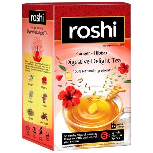 Roshi Digestive Herbal Tea - Digestive Delight With Ginger - Image 8