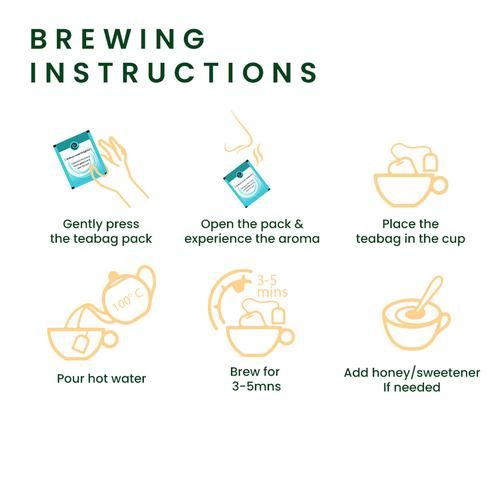 Roshi Green Tea - Kahwa With Ginger & Lemon - Image 7