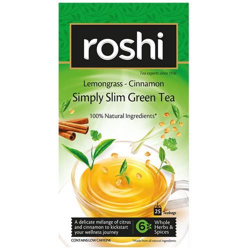 Roshi Green Tea - Simply Slim Lemongrass Cinnamon Roshi Green Tea - Simply Slim Lemongrass Cinnamon--55 g (25 Bags x 2.2 g)
