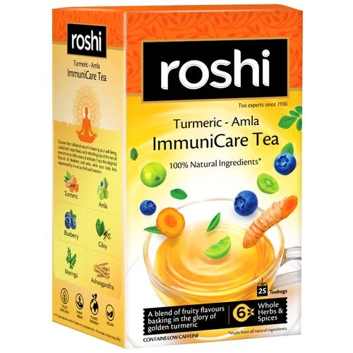 Roshi Herbal Green Tea - ImmuniCare With Turmeric - Image 8