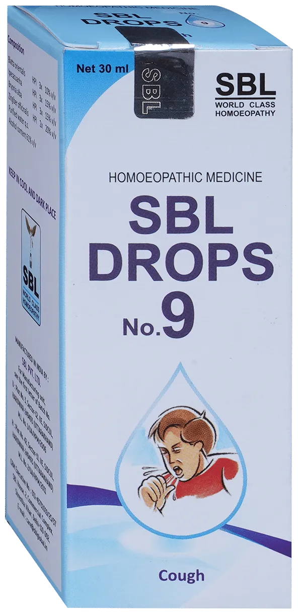 SBL Homeopathy Drops No. 9 ( For Cough) - Image 2