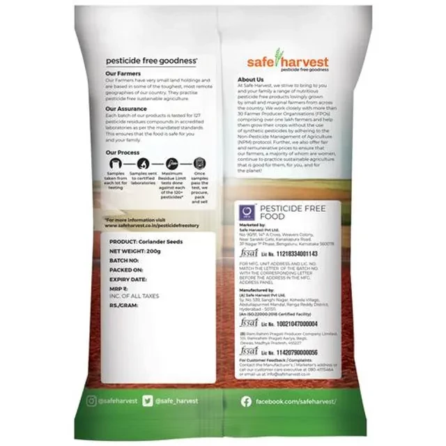 Safe Harvest Coriander Seeds - Image 2