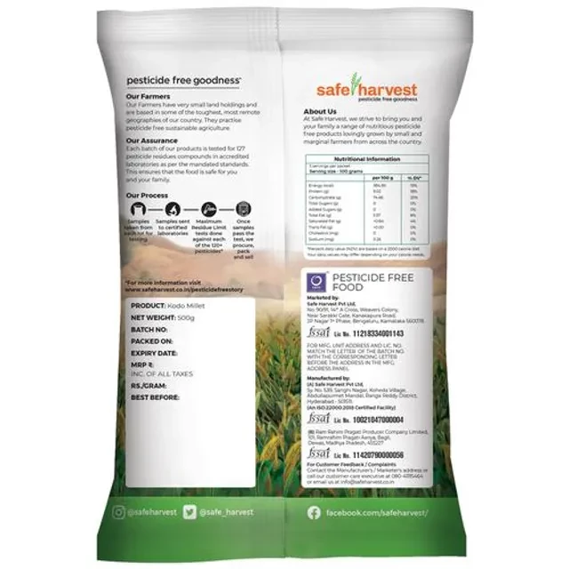 Safe Harvest Kodo Millet Rice - Pesticide Free - Image 2