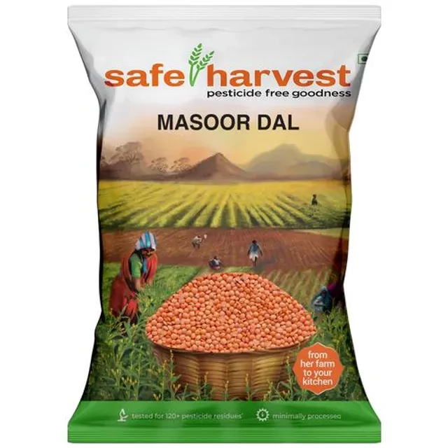 Safe Harvest Masoor Dal - High In Protein, Earthy, Nutty Taste, Pesticide Free - Image 4